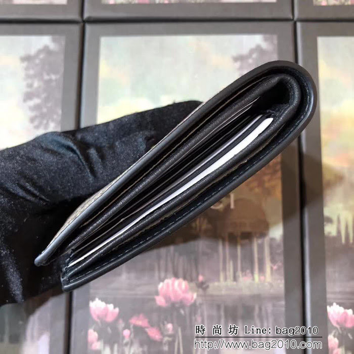 GUCCI古馳 專櫃同步 紅蛇印花 男士雙折皮夾 451268 WTG1923